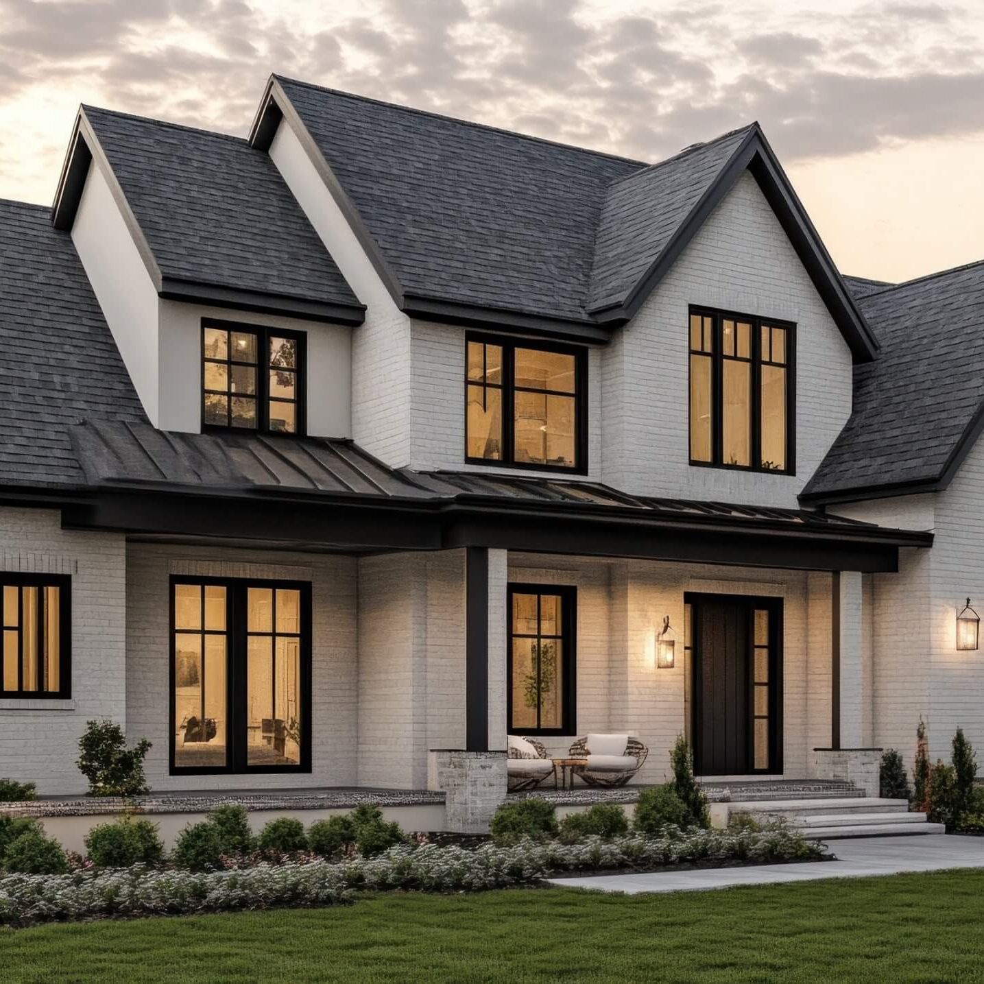 house-with-newly-installed-windows-in-denver-colorado-the-window-foundry modern white house in Denver, CO with new Lumen windows